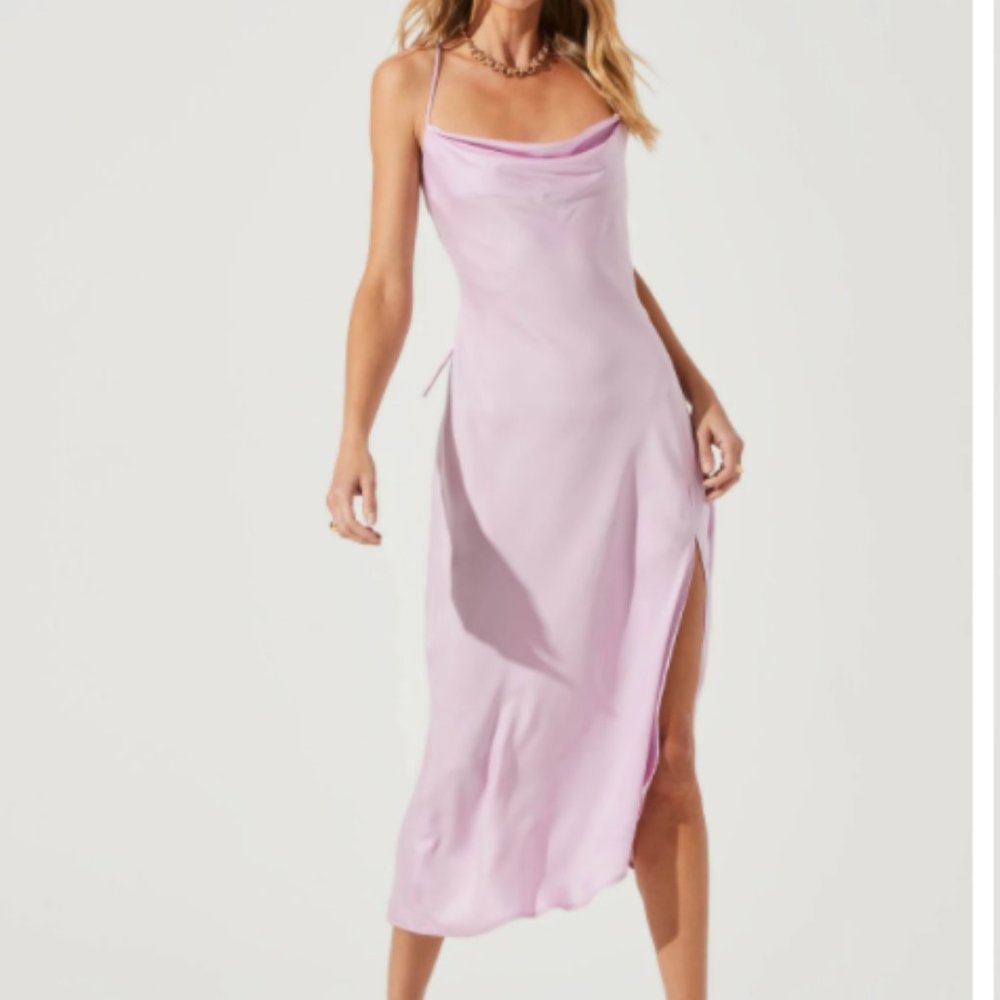 ASTR the Label Gaia Midi Dress Lilac